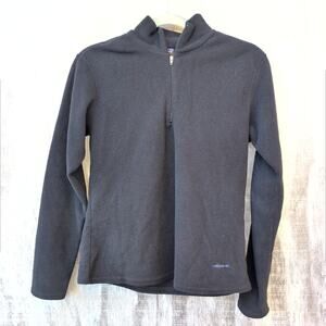 Vintage Patagonia Capilene Fleece Quarter Zip Women's Small Black GorpCore